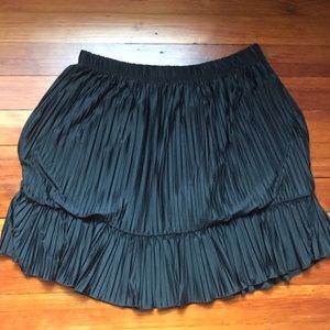 Black Pleated Skirt